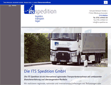 Tablet Screenshot of its-spedition.eu